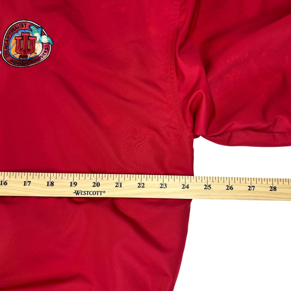 Vintage Cutter & Buck Indiana Hoosiers 2002 NCAA Finalist Pullover Red Mens L - Picture 7 of 16